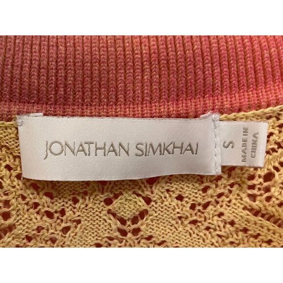 Jonathan Simkhai Thelma Ombre Knit Polo Sweater Shirt Top Women's Size Small - Picture 4 of 8